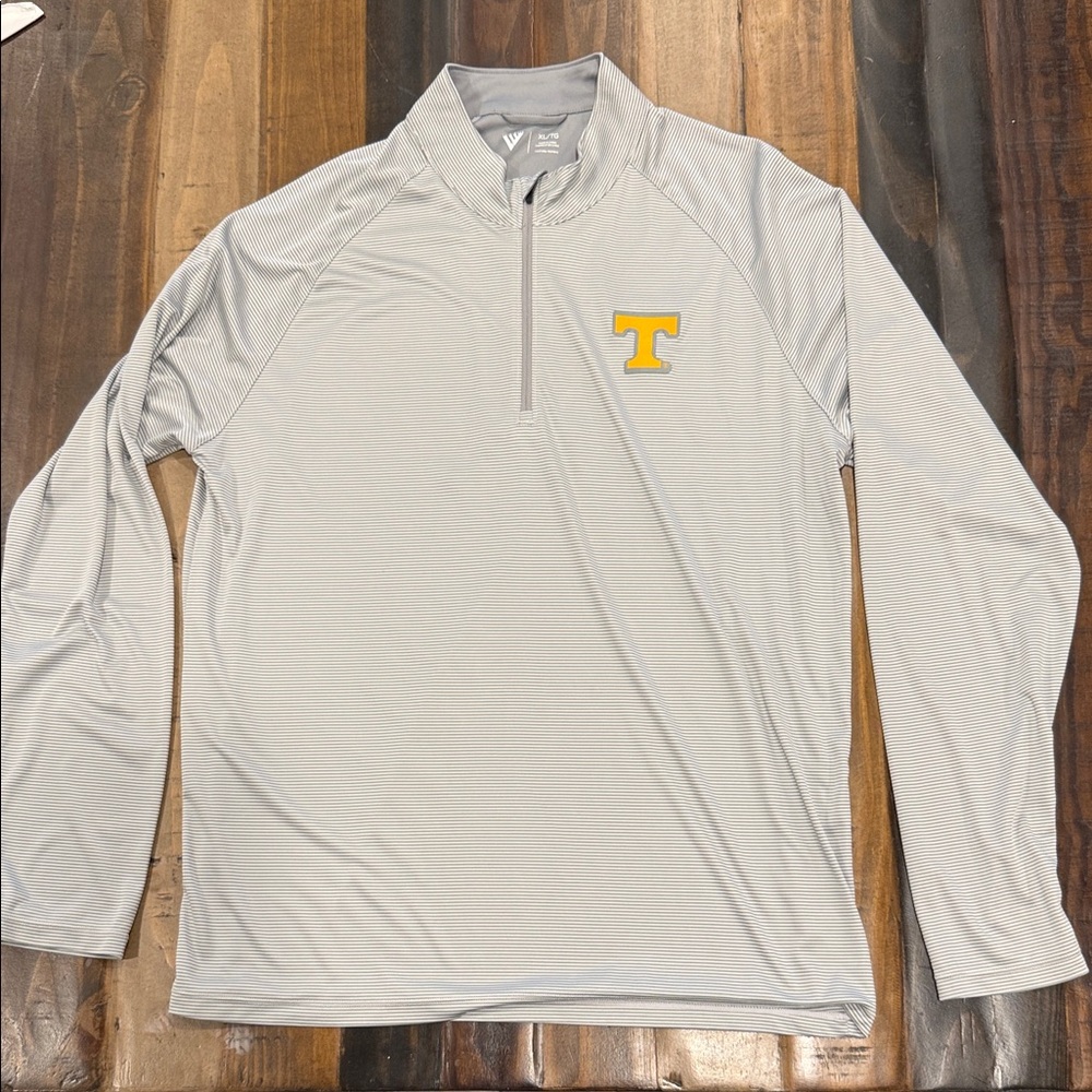 Levelwear Tennessee Volunteers Gray Quarter-Zip Pullover